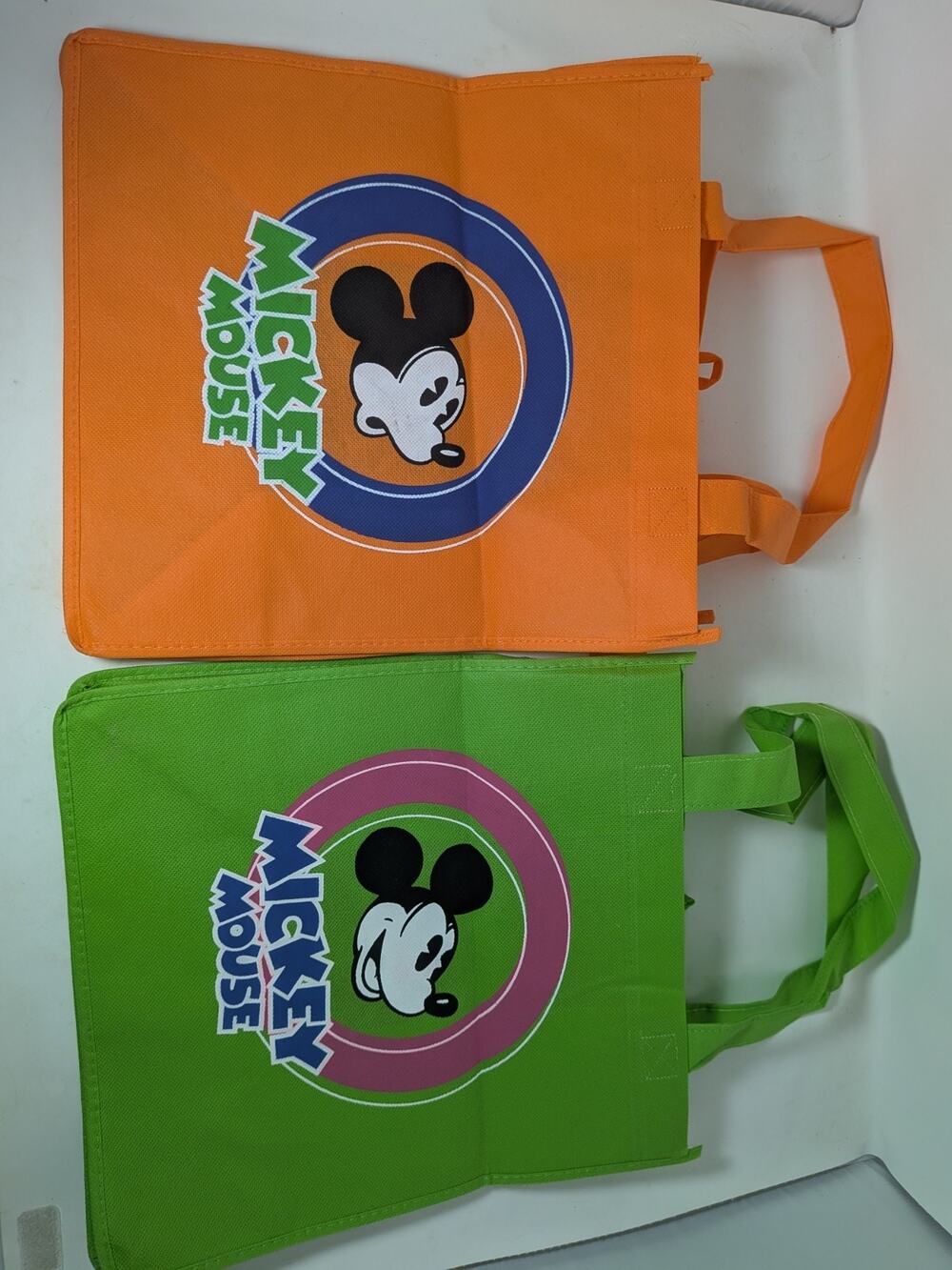Disney Mickey Mouse Tote Fabric VTG 80s 90s Disney Theme Park Merchandise Set